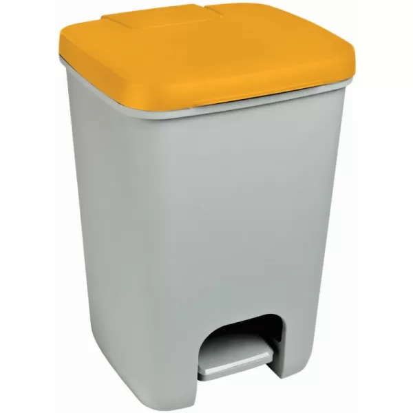 Koš odpadkový 20l Essentials šedý/žlutý