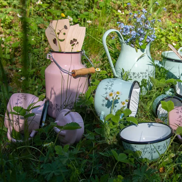 Miska smalt LOUKA hluboká kulatá pr. 12 cm zelená
