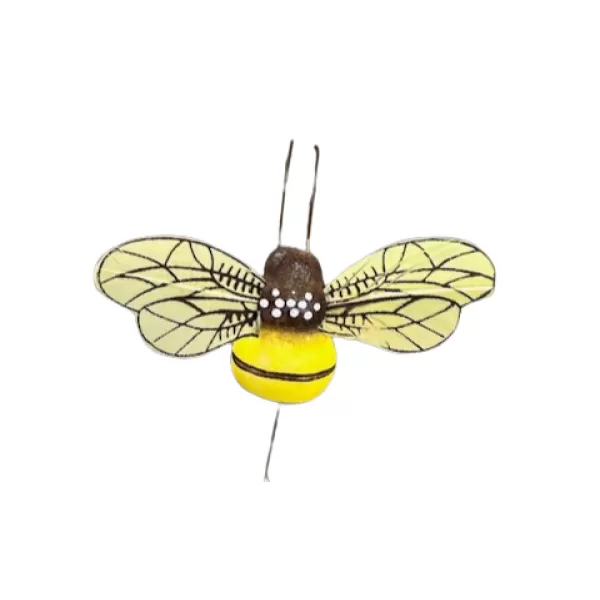 Dekorace - Zápich včelka na drátku 4x8,5cm