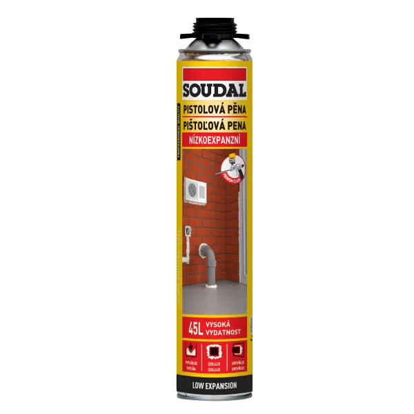SOUDAL Pistolová pěna nízkoexpanzní 750ml