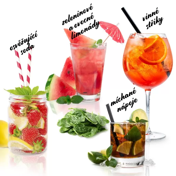 Výrobník sycených nápojů Drinkmate Aquadream white