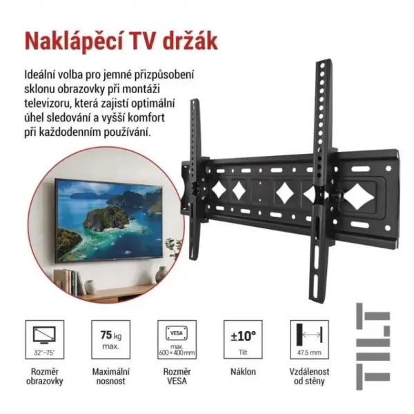 EMOS Držák naklápěcí pro TV 32-75" KT02T