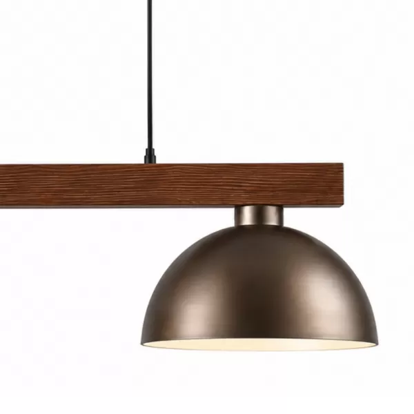 NIPEKO Lustr 2R OSLO hnědé pr.34cm dř