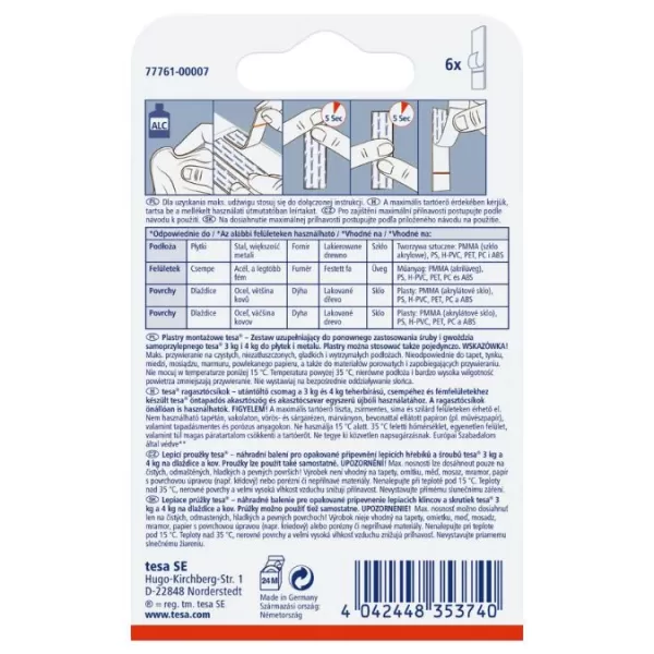 Proužek TESA náhradní Powerstrips 3kg