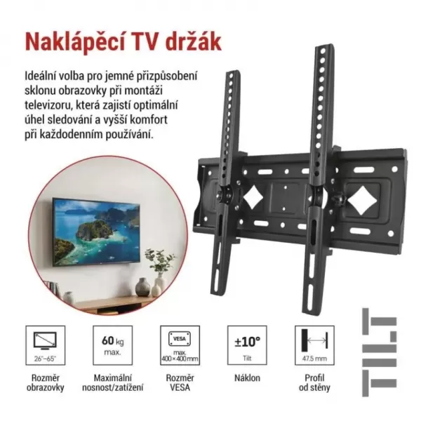 EMOS Držák naklápěcí pro TV 26-65" KT01T