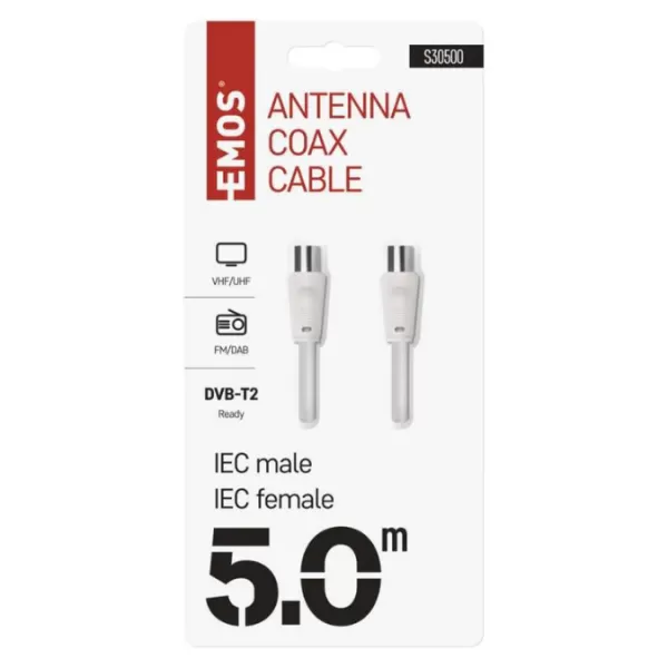 EMOS Kabel anténní koax. 5m S30500