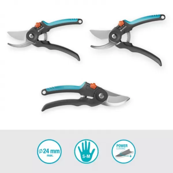 Gardena Nůžky zahradní PREMIUMCUT FLEX dvoubřité,pro čerstvé dřevo 24mm