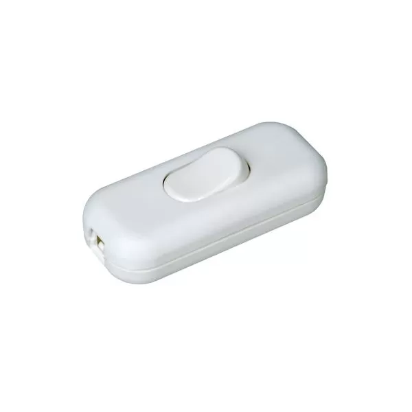 Vypínač šňůrový 1P bílý /průchozí/