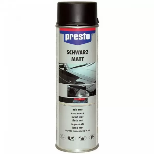 PRESTO sprej Akrylový rallye-černá mat 500ml