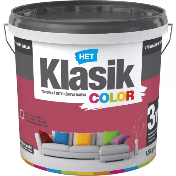 HET Klasik COLOR 0897 - vínový - 1,5kg