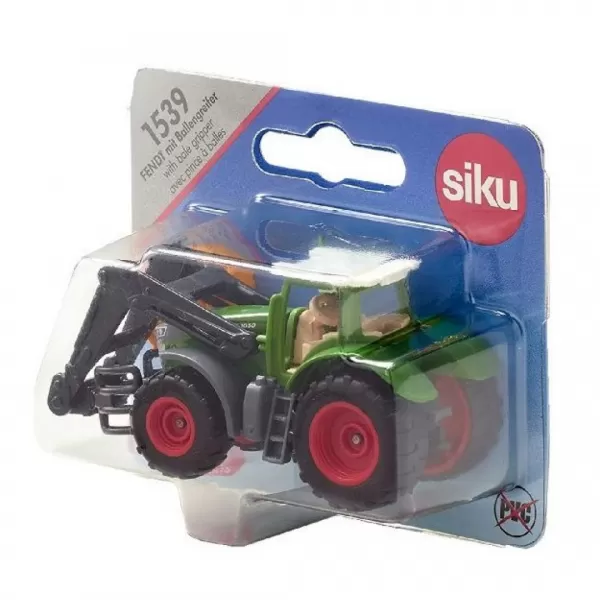 SIKU Blister-Traktor Fendt s uchopovačem balíků