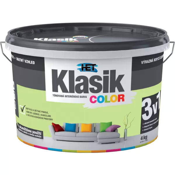 HET Klasik COLOR 0528 - zelený pistáciový - 4kg