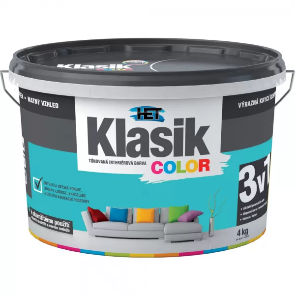 HET Klasik COLOR 0588 - zelený tyrkysový - 4kg