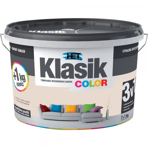 HET Klasik COLOR 0218 - béžový pískový - 7kg + 1kg