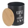 Dóza plech/bambus pr. 16 cm Kapsle BLACK CZ