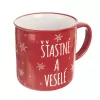 Hrnek ker. VLOČKA Šťastné a veselé 0,51 l