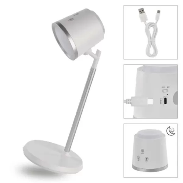 EMOS Lampa stolní LED ABBIE bílá Z7636W