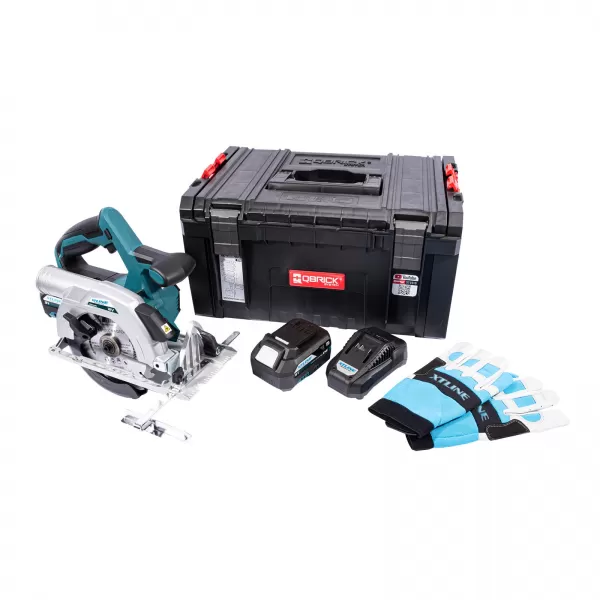 XT Aku kotoučová pila bezuhlíková 18V, 165mm + 2 baterie 5.0Ah + nabíječka 3.5A + box
