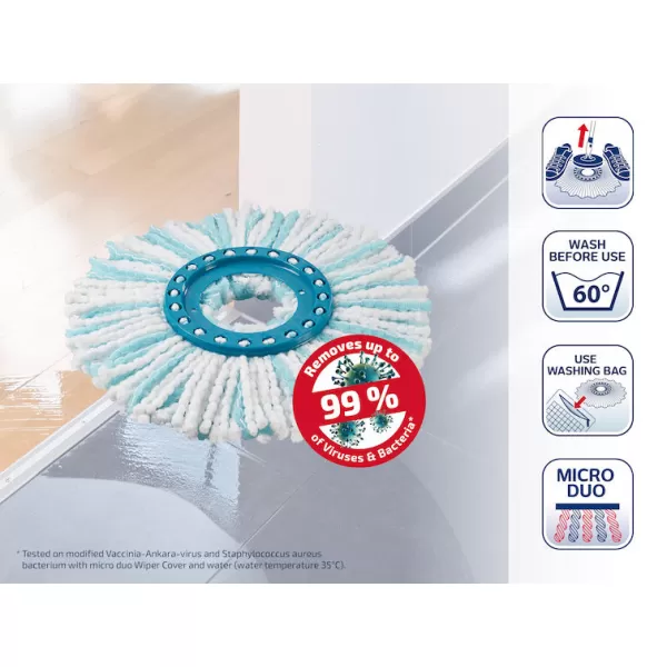 Náhradní hlavice Micro duo k mopu CLEAN TWIST Disc LEIFHEIT 52104