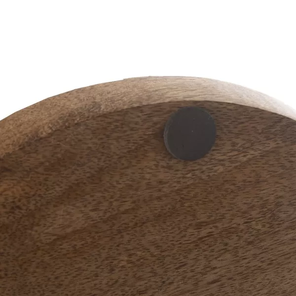 Podnos dřevo/kov úchyt MANGO pr. 30 cm