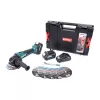 XT Aku úhlová bruska bezuhlíková 18V, 125mm + 2 baterie 5.0Ah + nabíječka 3.5A + box