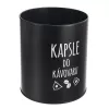 Dóza plech/bambus pr. 16 cm Kapsle BLACK CZ