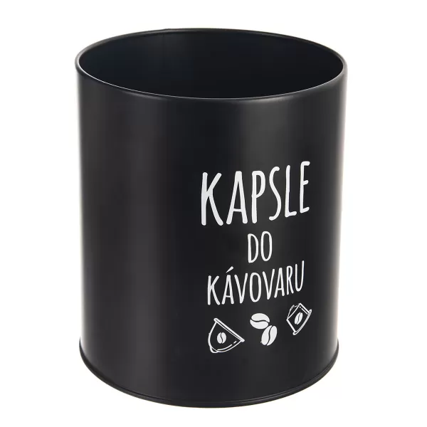 Dóza plech/bambus pr. 16 cm Kapsle BLACK CZ