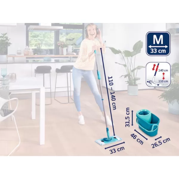 Set clean twist M ergo + náhrada static plus LEIFHEIT 52137