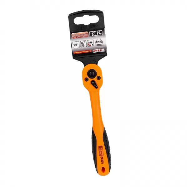 XT Ráčna s vyhnutou rukojetí 72 zubů 1/2" 250mm