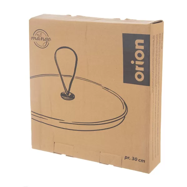 Podnos dřevo/kov úchyt MANGO pr. 30 cm