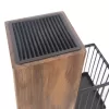 Stojan na nože akácie/kov+5 ks nožů