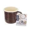 Hrnek smalt BROWN 0,4 l, pr. 8 cm