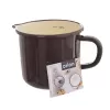 Hrnek smalt BROWN 1,2 l, pr. 12 cm