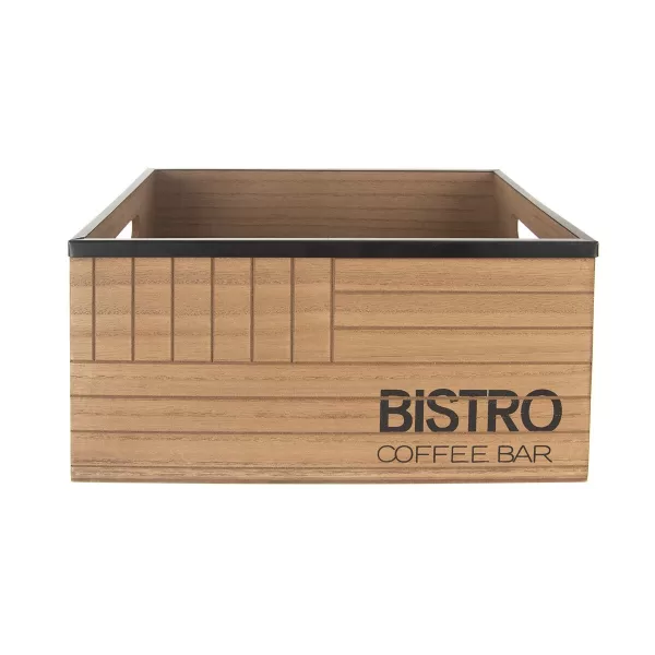 Bedýnka dřevo/kov Bistro 29,5x22x13,5 cm