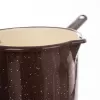 Hrnek smalt BROWN 1,2 l, pr. 12 cm rukojeť