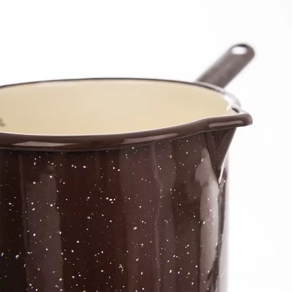 Hrnek smalt BROWN 1,2 l, pr. 12 cm rukojeť