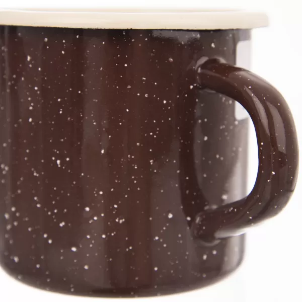 Hrnek smalt BROWN 0,4 l, pr. 8 cm