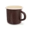 Hrnek smalt BROWN 0,4 l, pr. 8 cm