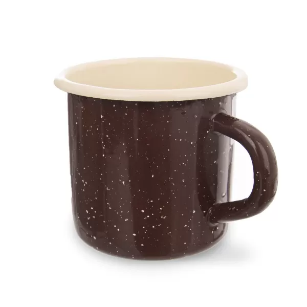 Hrnek smalt BROWN 0,4 l, pr. 8 cm