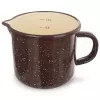 Hrnek smalt BROWN 1,2 l, pr. 12 cm