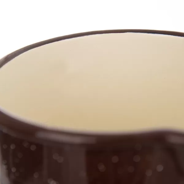 Hrnek smalt BROWN 1,2 l, pr. 12 cm rukojeť