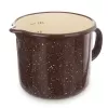 Hrnek smalt BROWN 1,2 l, pr. 12 cm