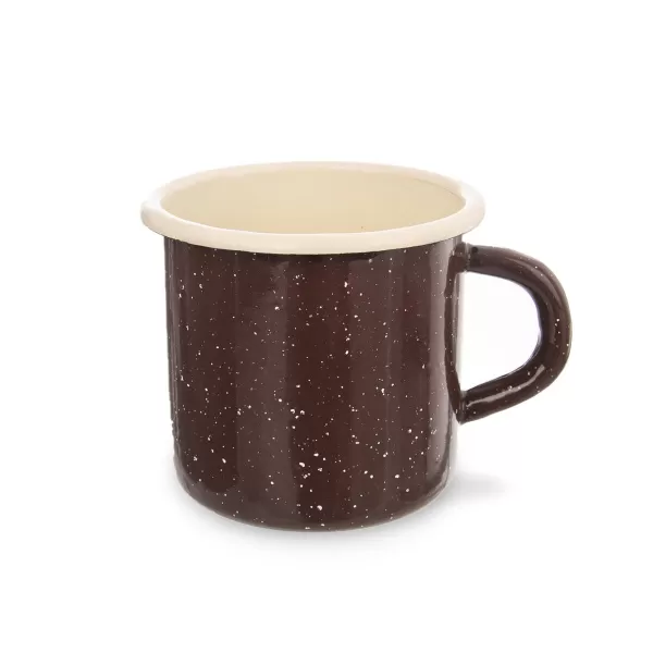 Hrnek smalt BROWN 0,4 l, pr. 8 cm
