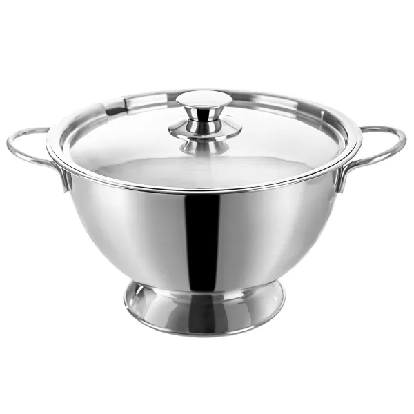 Mísa nerez polévková+poklice pr. 26 cm