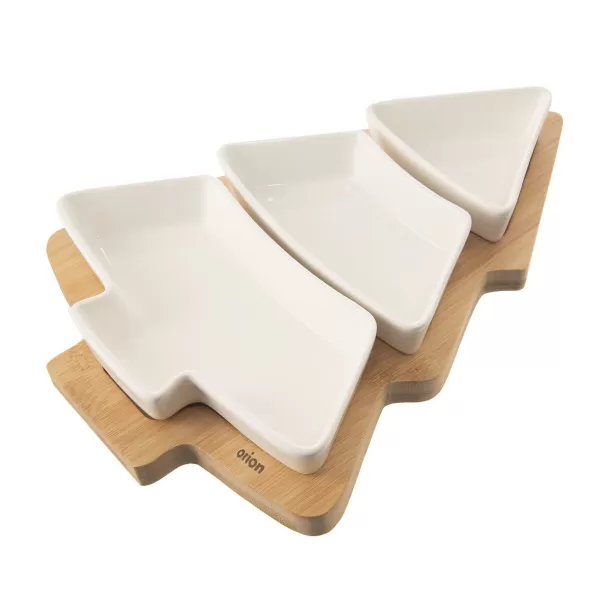 Miska ker.+bambus tác serv. set stromek WHITELINE