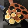Forma silikon lívanec/vol.oko 7 sekcí hnědá