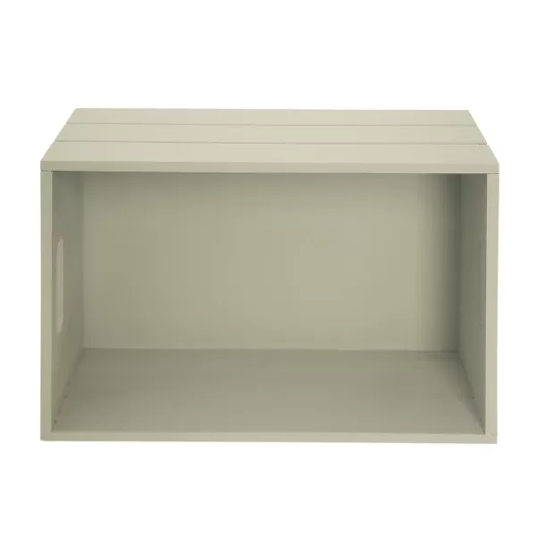 Bedýnka dřevo 36x26x15 cm sv. zelená
