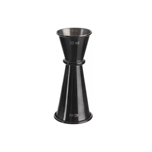 Odměrka nerez barová BLACK oboustranná 20 ml/40 ml