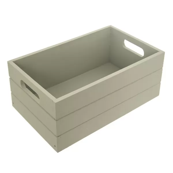 Bedýnka dřevo 36x26x15 cm sv. zelená