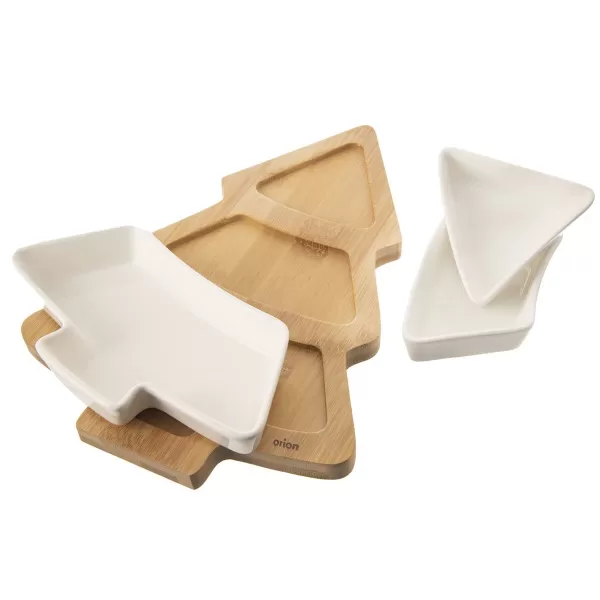 Miska ker.+bambus tác serv. set stromek WHITELINE